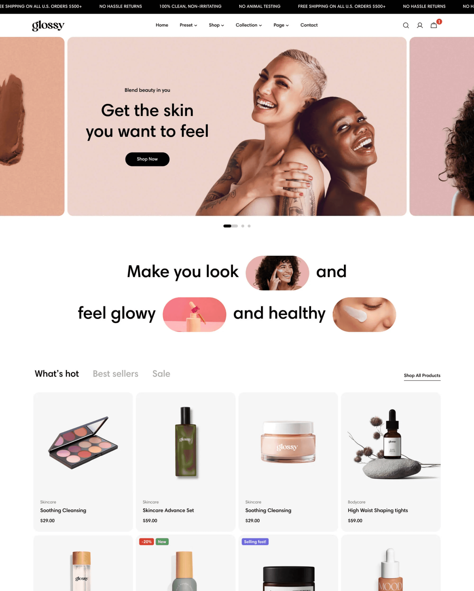 Sleek theme